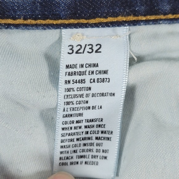 American Eagle Outfitters Mens Original Straight Dark Wash Denim Jeans 32x32 - Picture 9 of 10